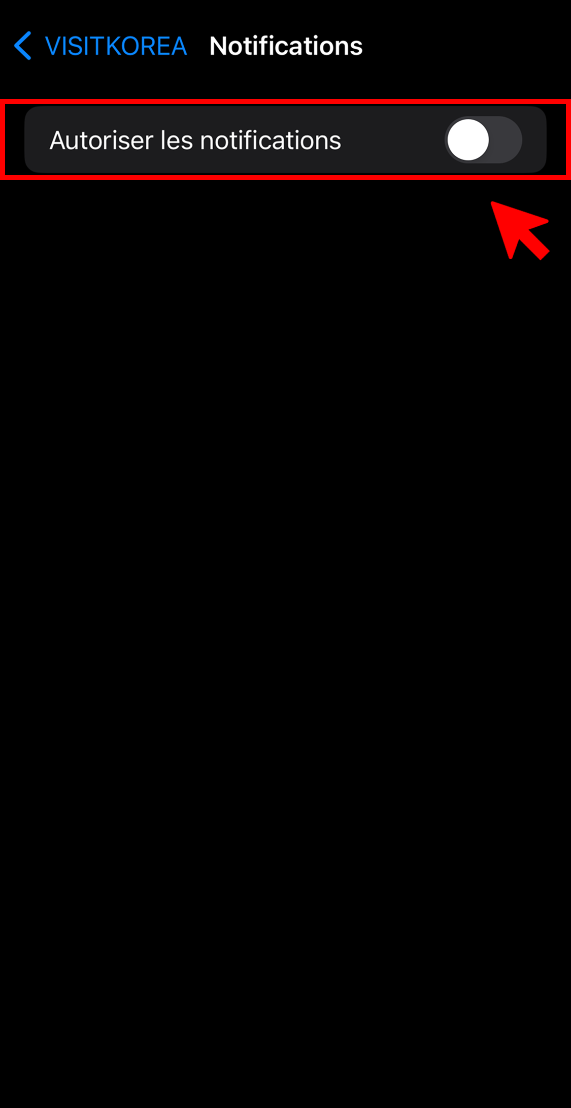 VISITKOREA app screen