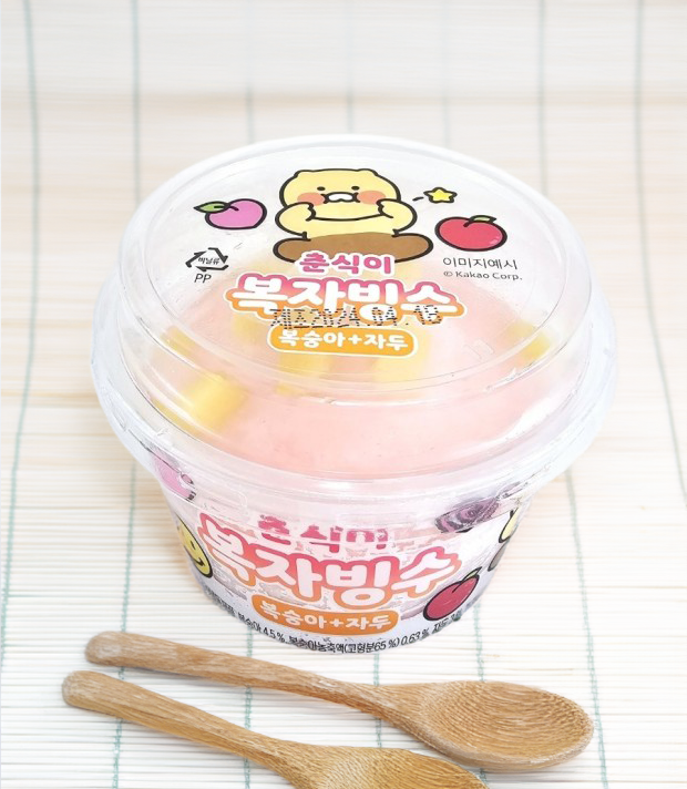 Le bingsu à la pêche de Choonsik